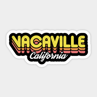 Retro Vacaville California Sticker